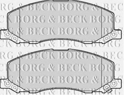 BORG & BECK bbp2106 -  Комплект тормозных колодок, дисковый тормоз